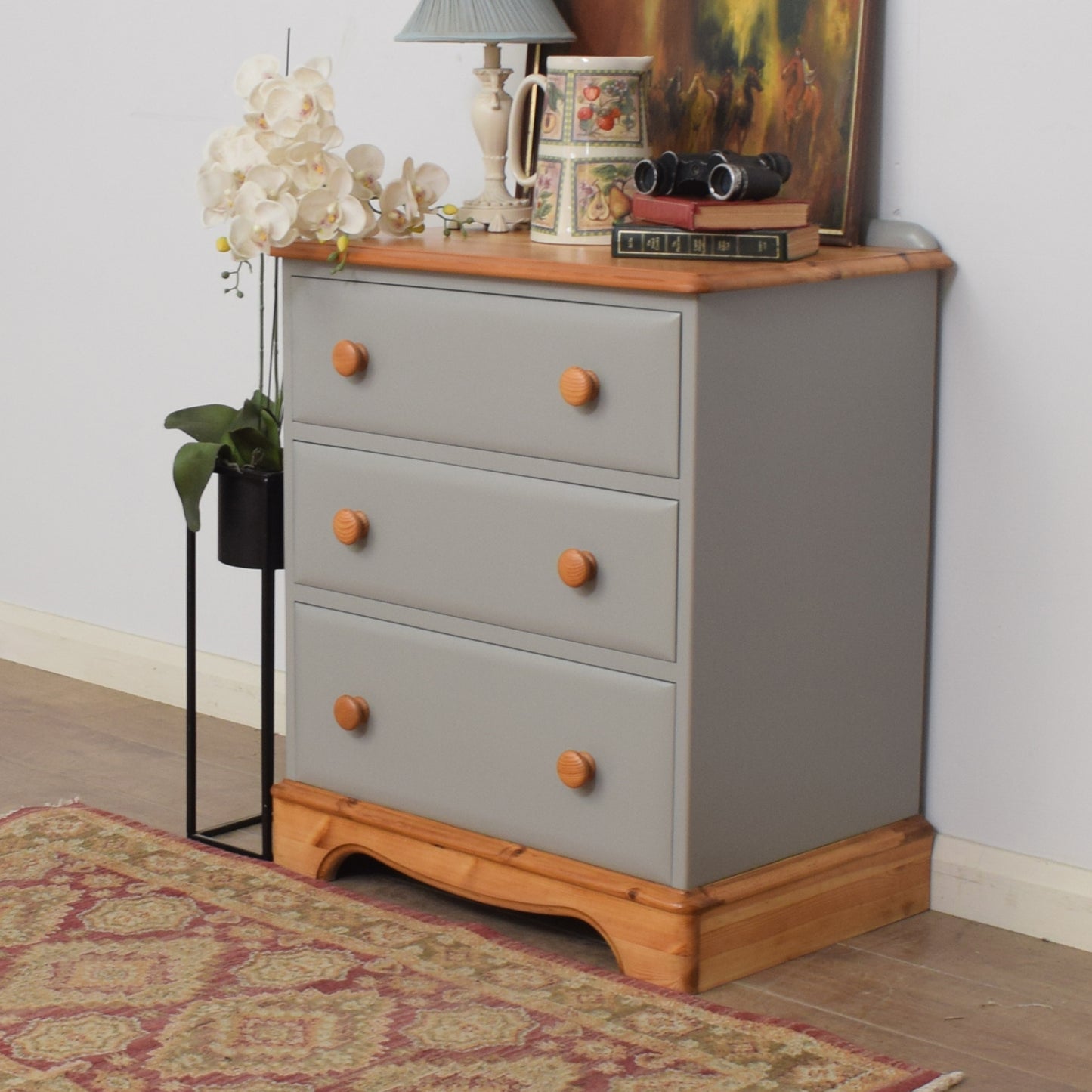 Painted Pine Chest of Drawers