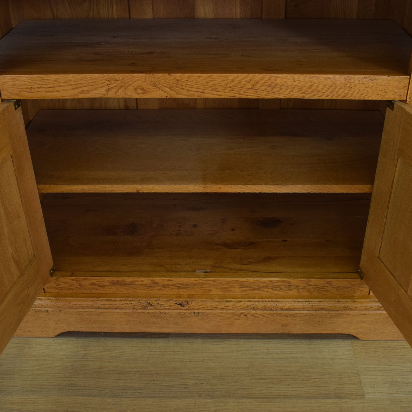 Large Solid Oak TV Cabinet