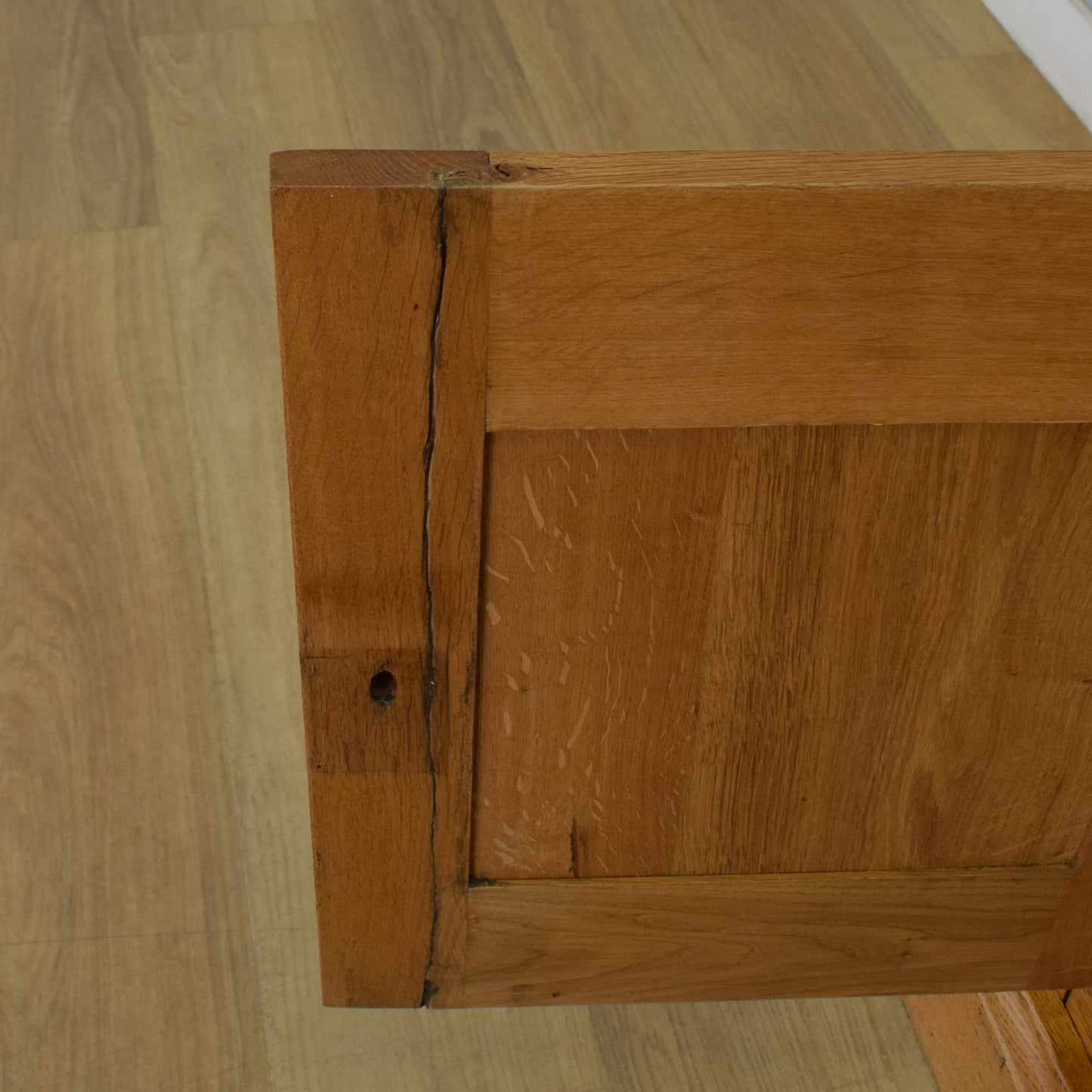 Large Solid Oak TV Cabinet