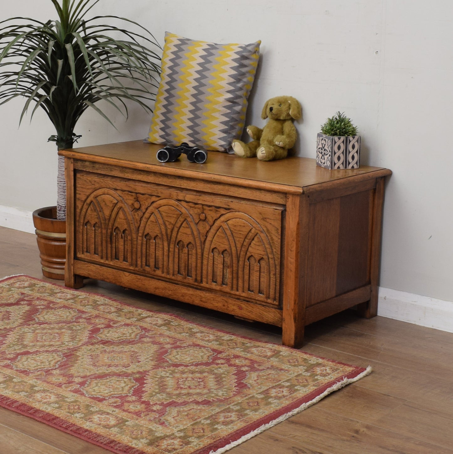 Restored Oak Blanket Box