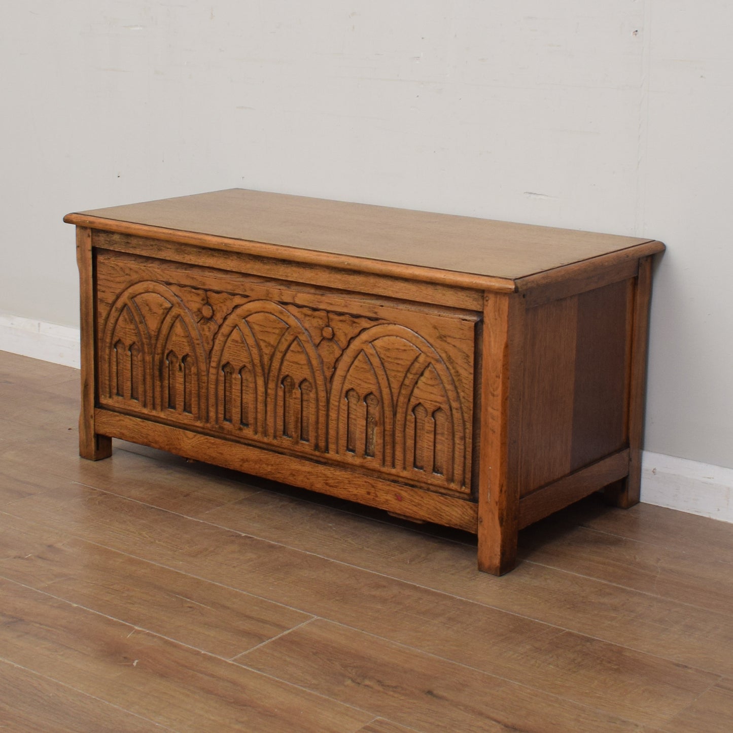 Restored Oak Blanket Box