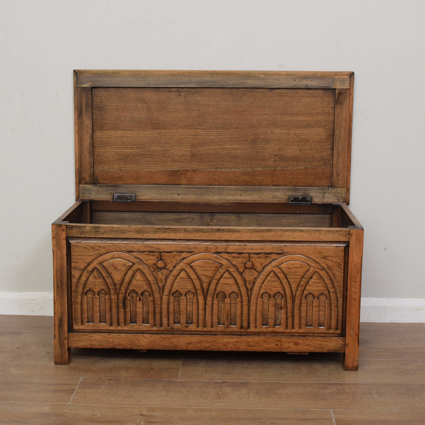 Restored Oak Blanket Box