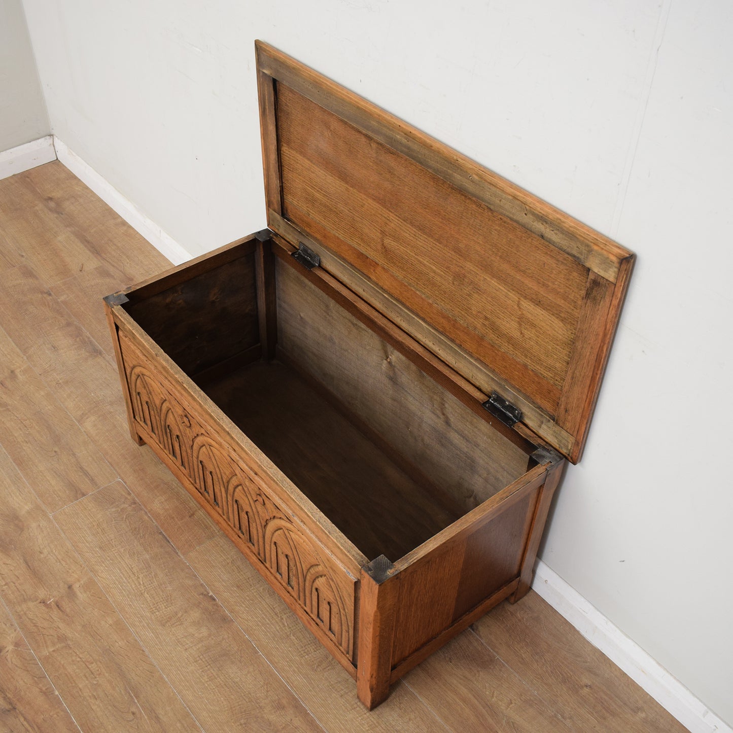 Restored Oak Blanket Box