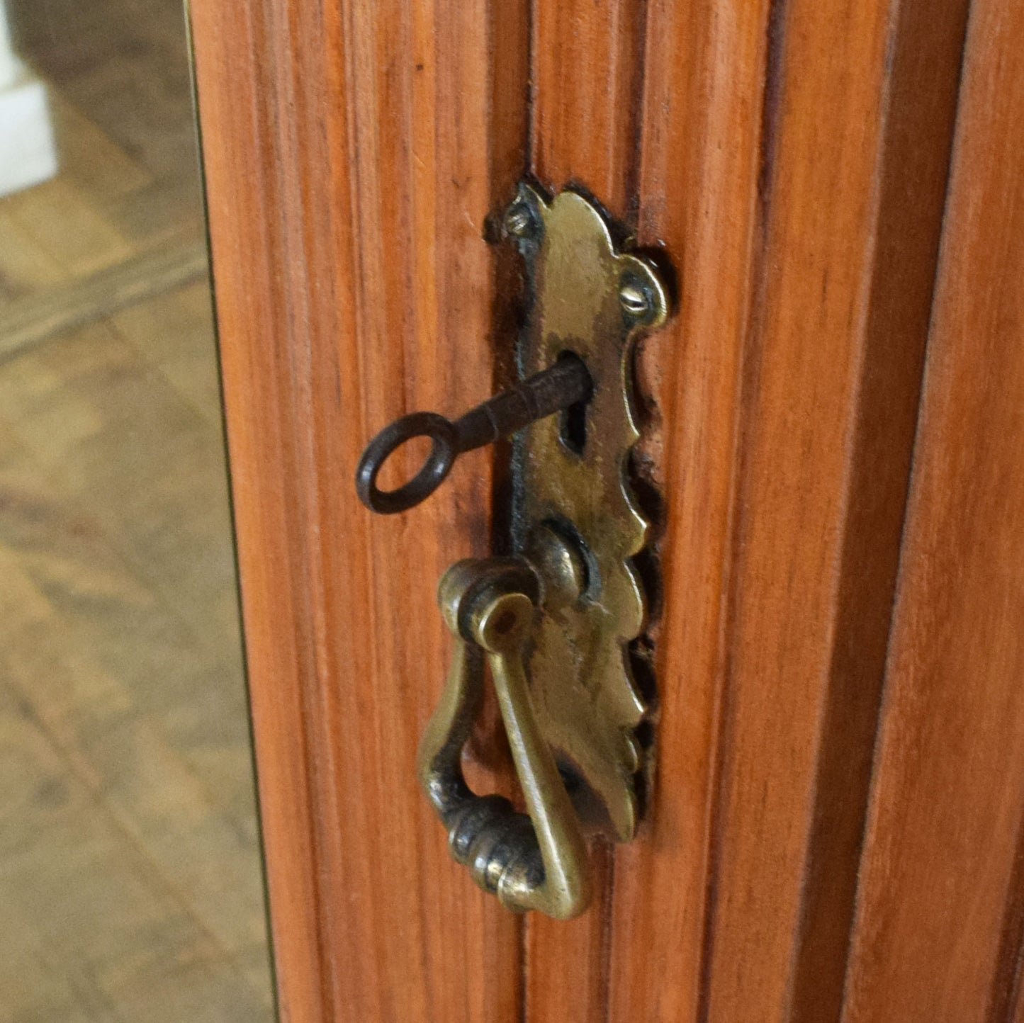 Carved Mahogany Wardrobe