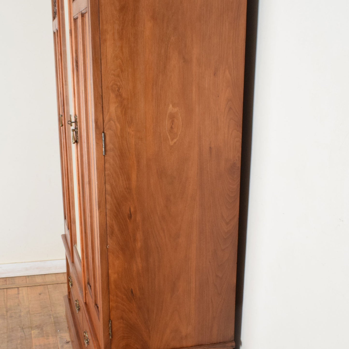 Carved Mahogany Wardrobe