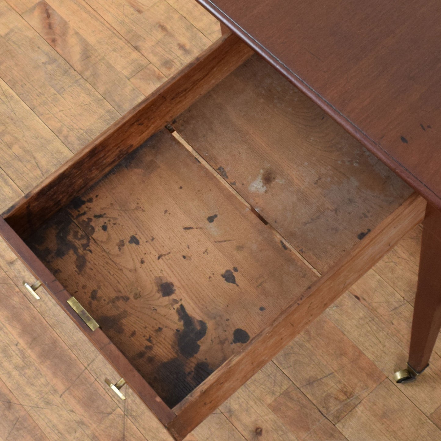 Mahogany Drop Leaf Table and Two