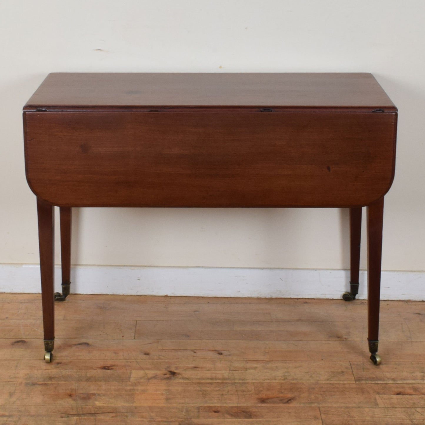 Mahogany Drop Leaf Table and Two