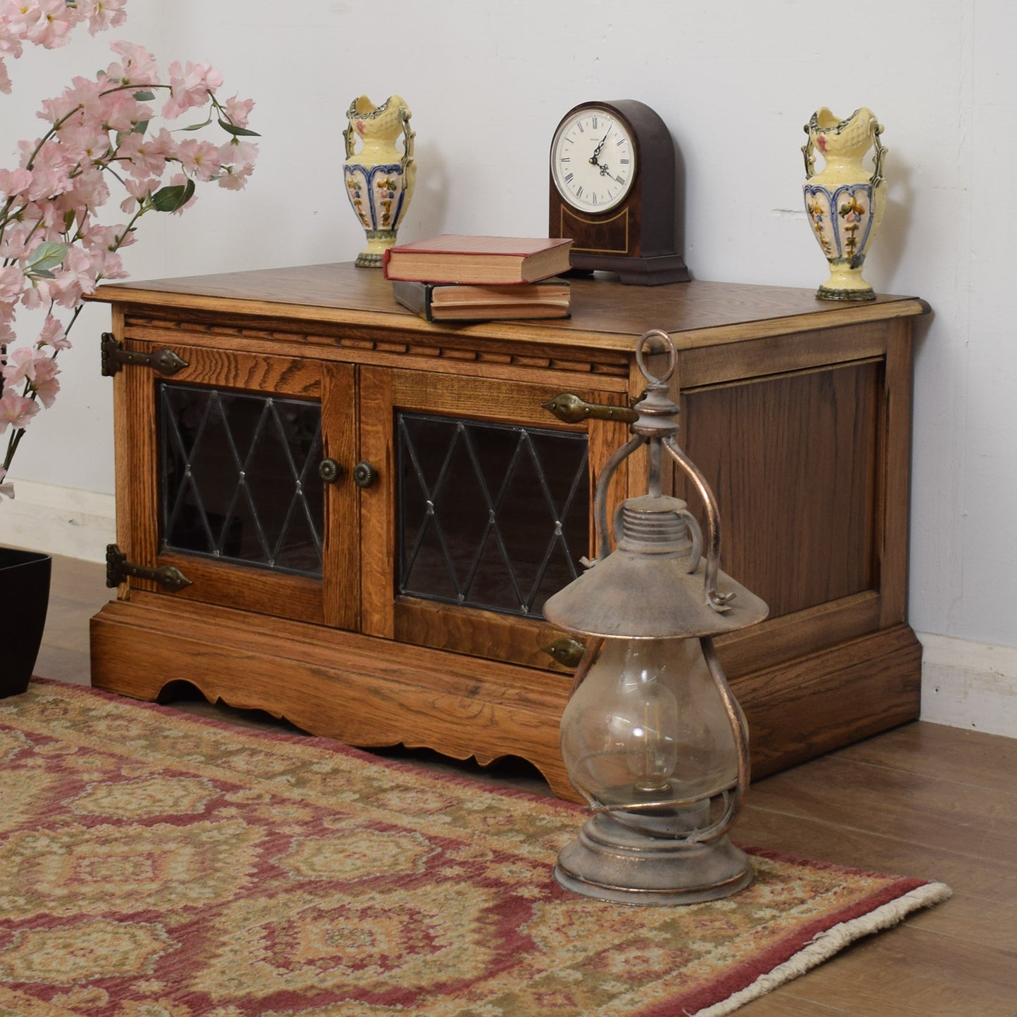 Glazed Oak TV Cabinet