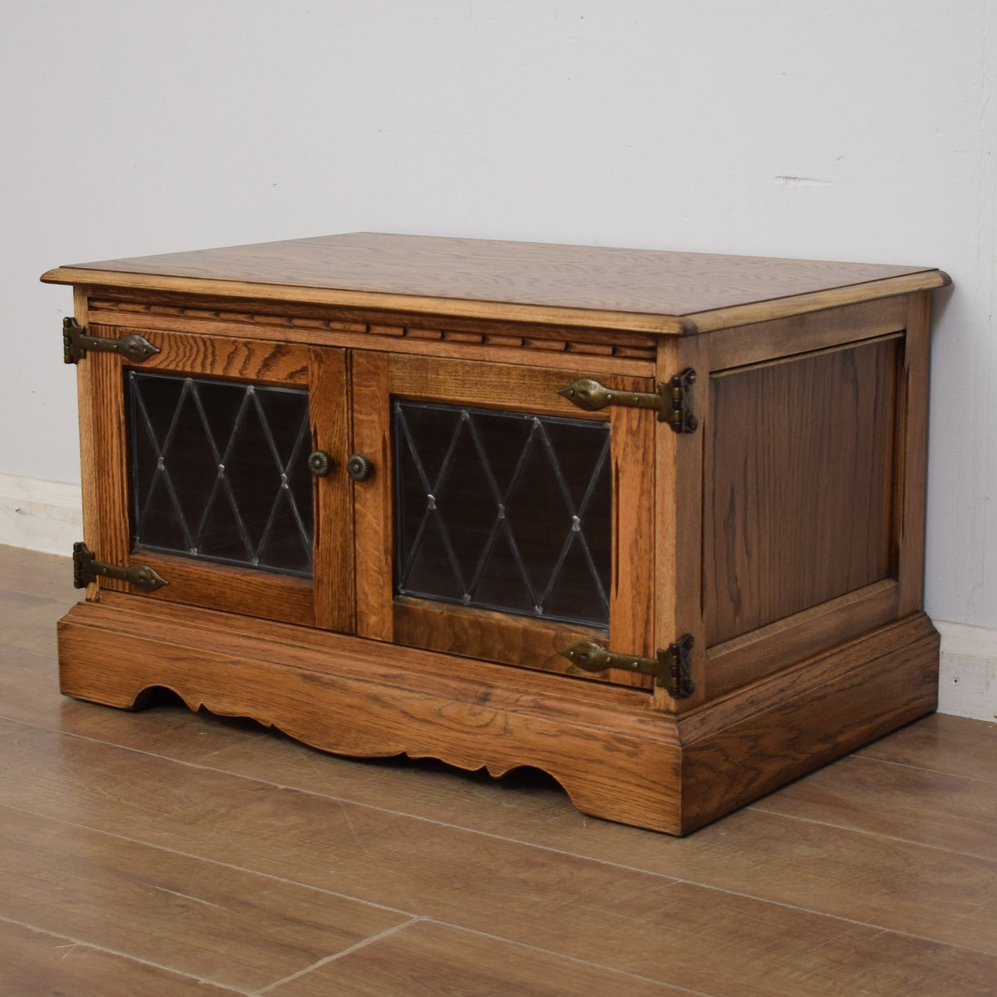 Glazed Oak TV Cabinet