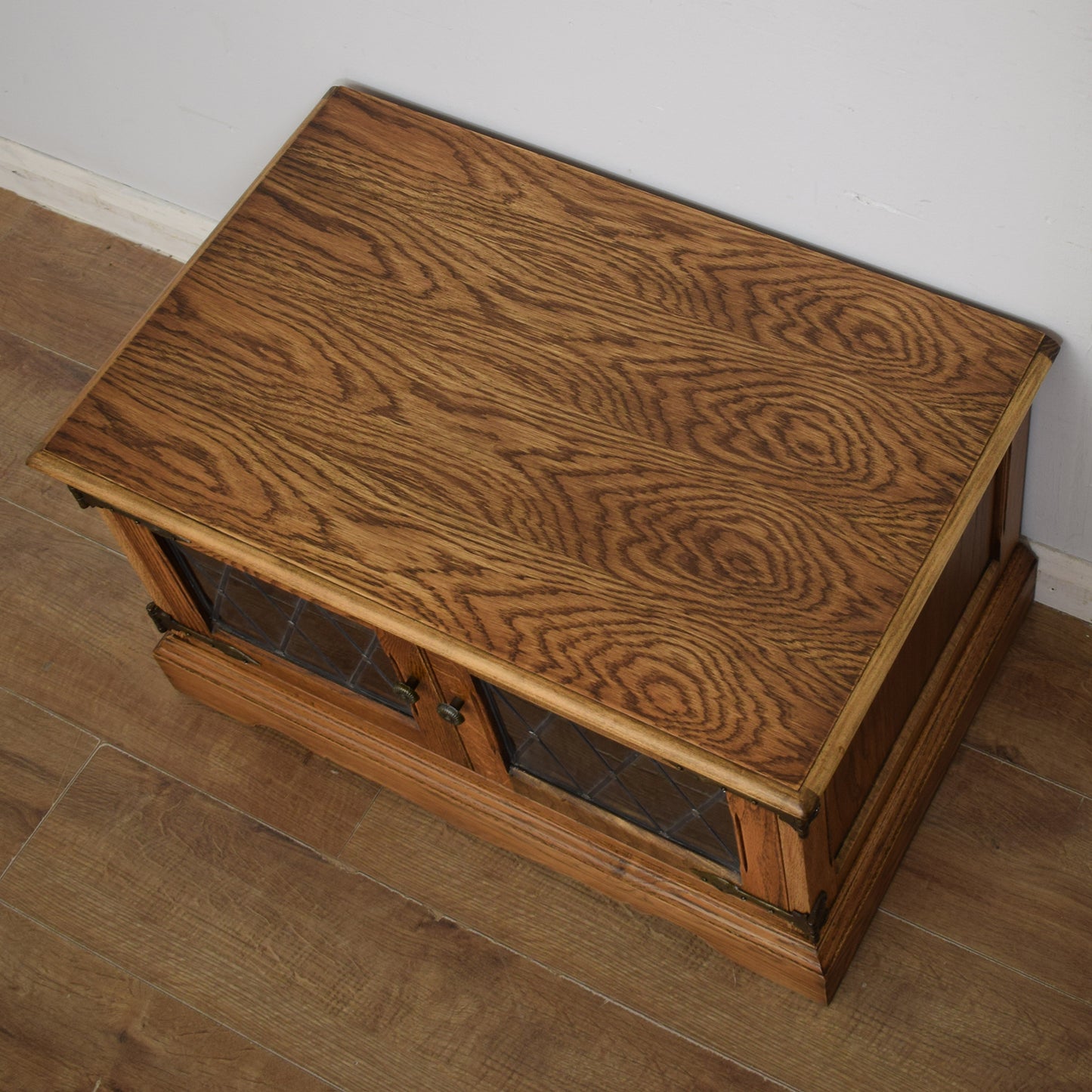 Glazed Oak TV Cabinet