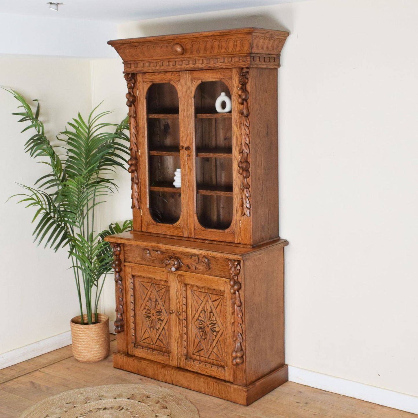 Carved Oak Dresser