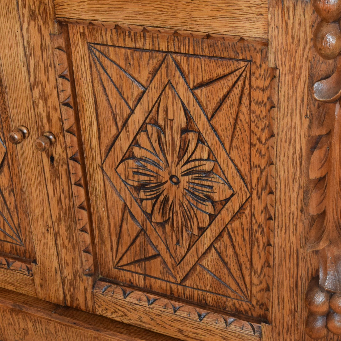 Carved Oak Dresser