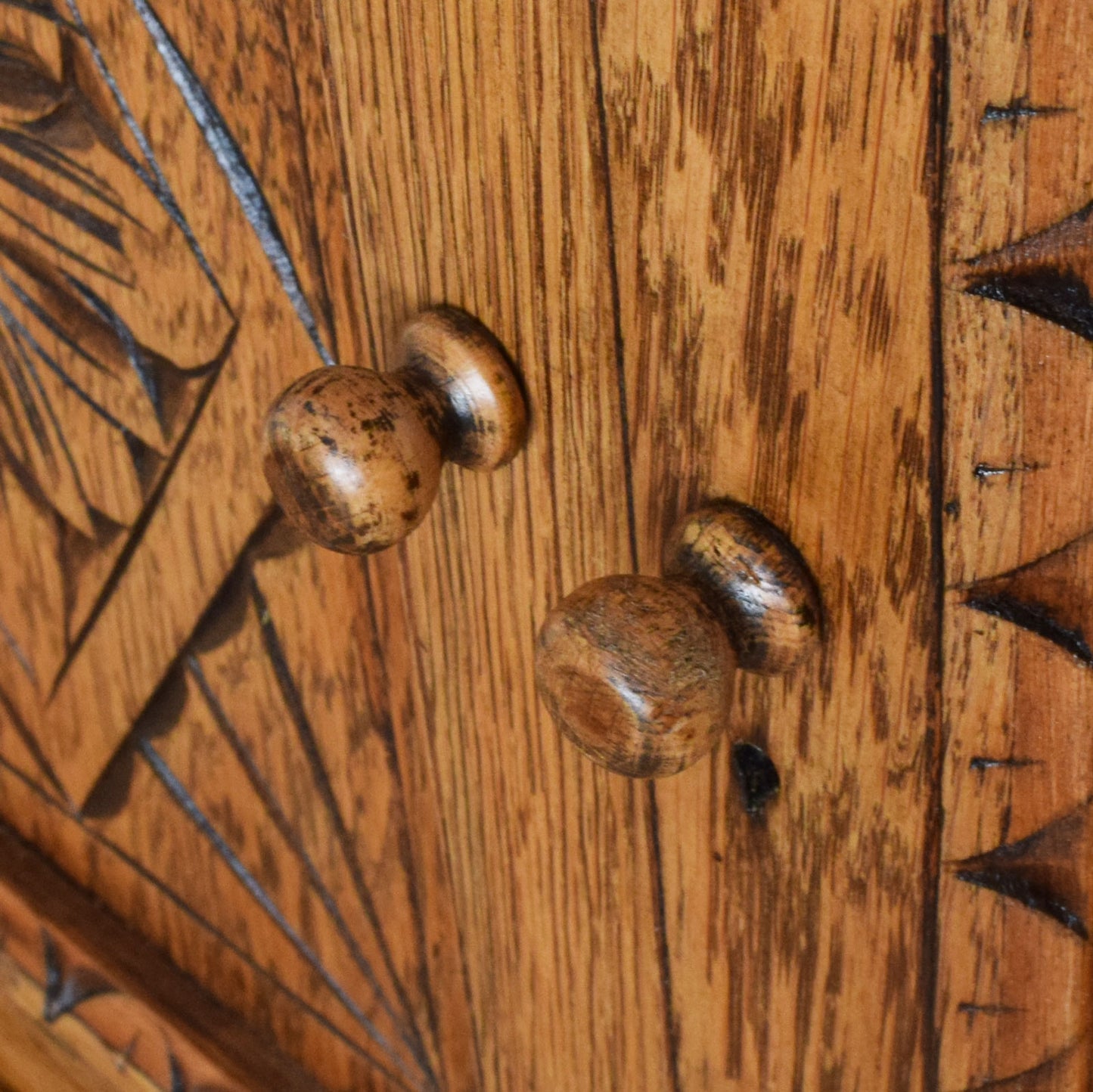 Carved Oak Dresser