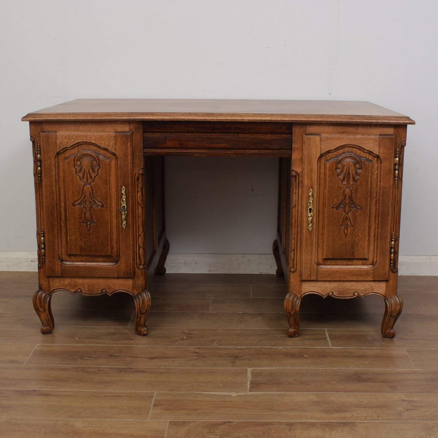 Restored French Pedestal Desk