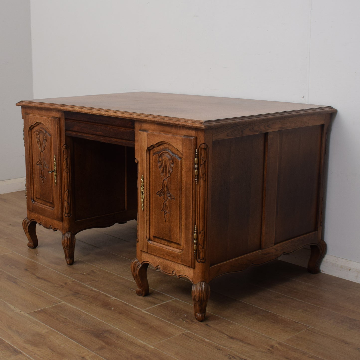 Restored French Pedestal Desk