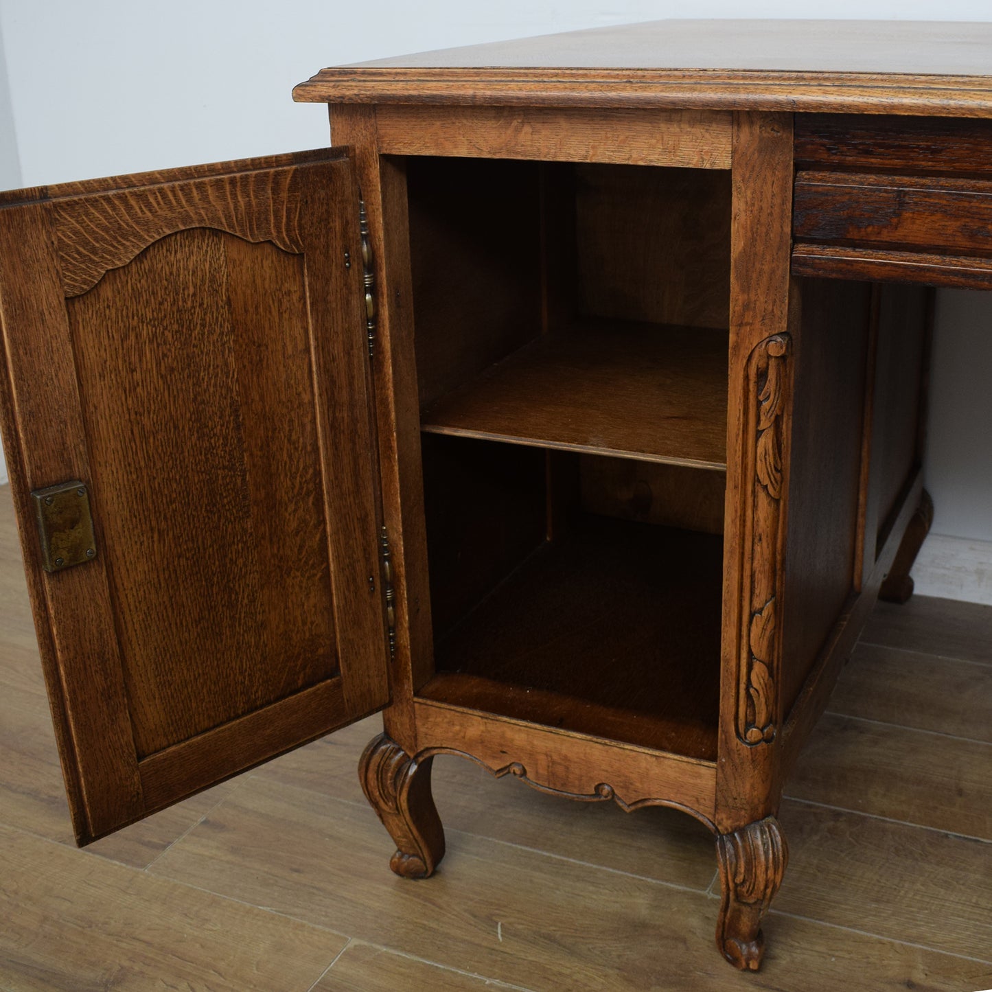 Restored French Pedestal Desk