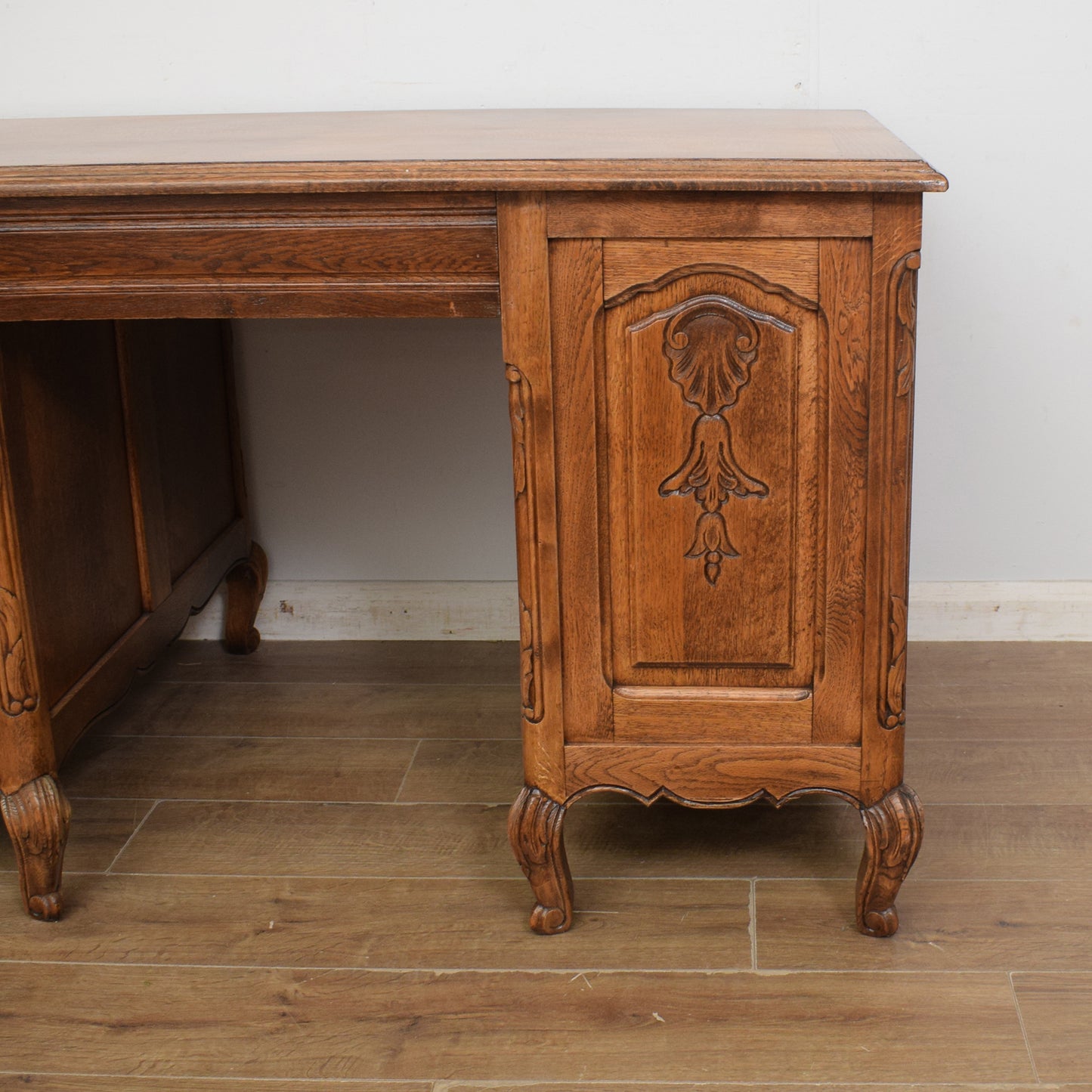 Restored French Pedestal Desk