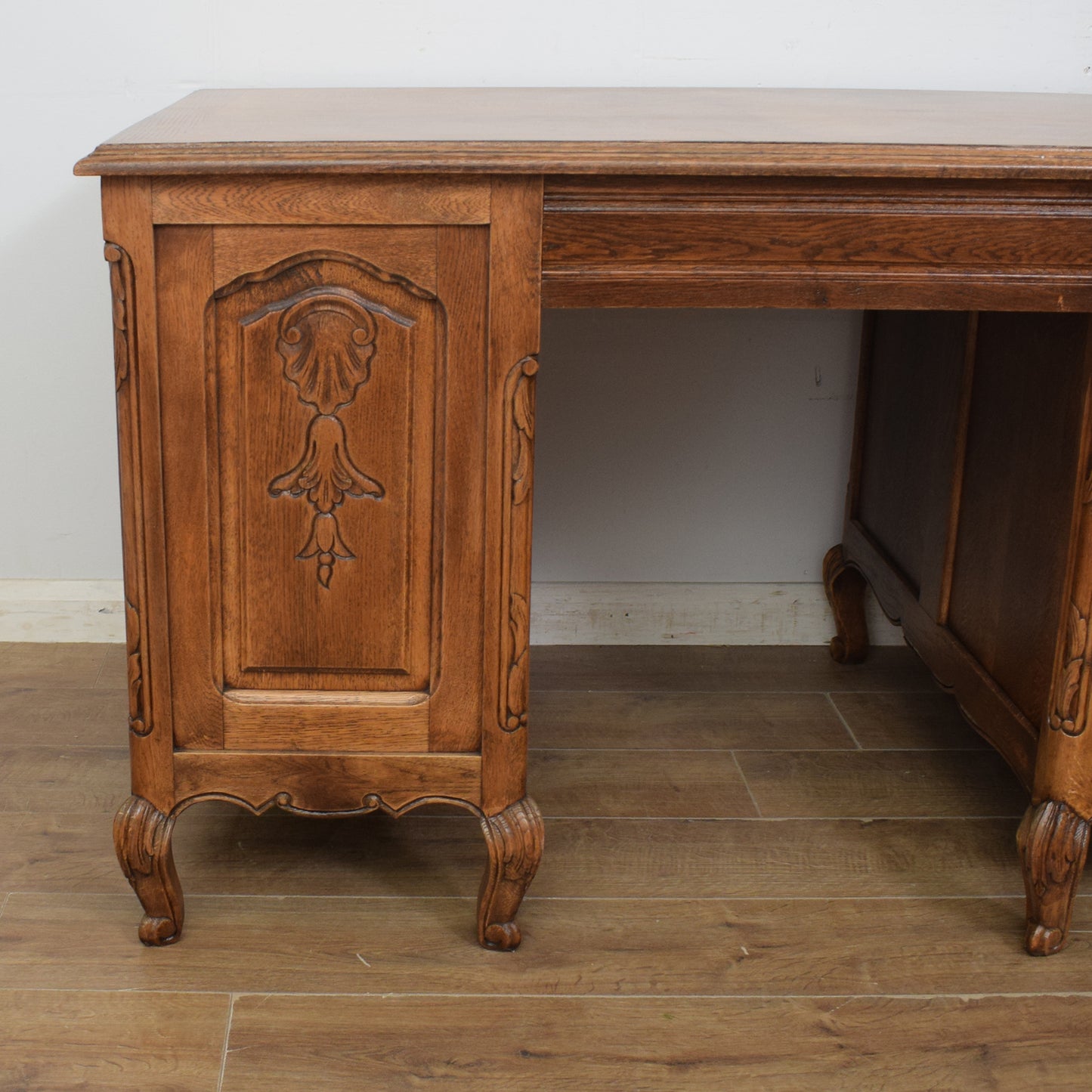Restored French Pedestal Desk