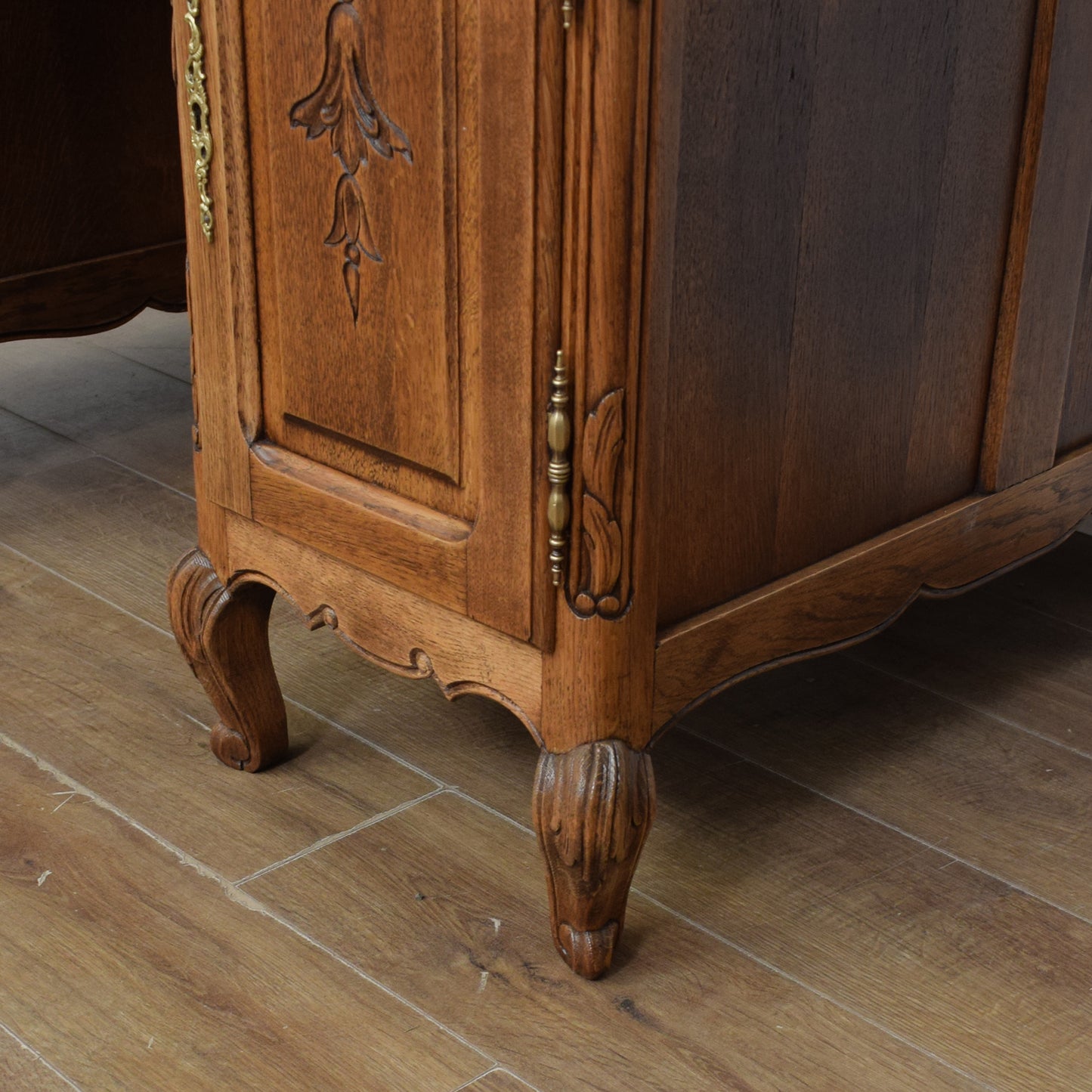 Restored French Pedestal Desk