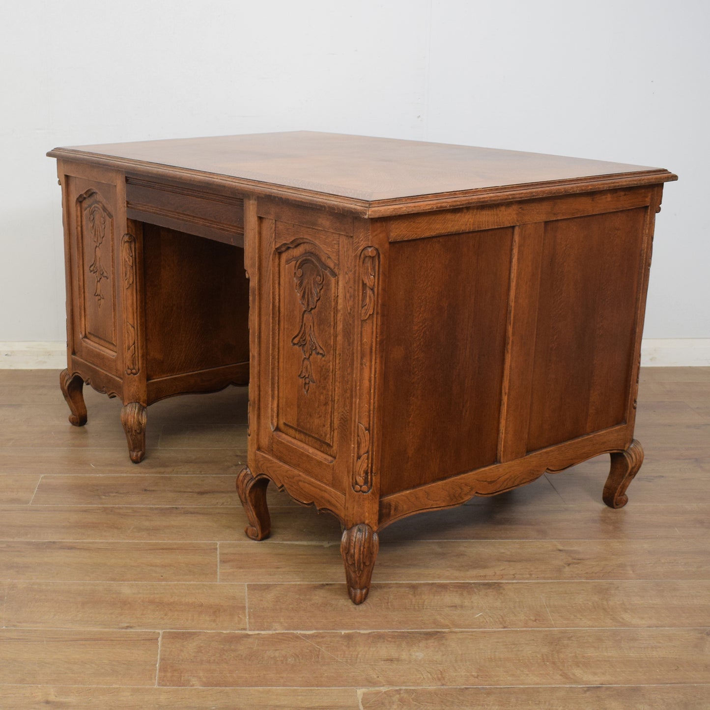 Restored French Pedestal Desk