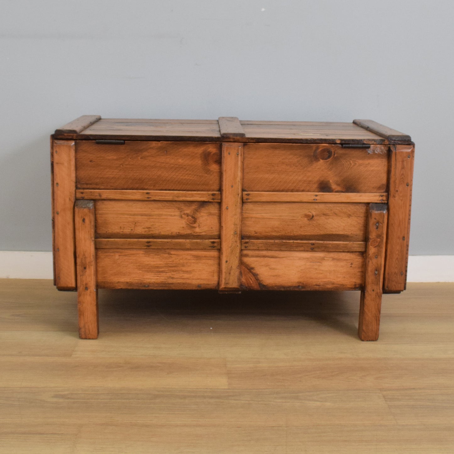 Rustic Pine Blanket Box