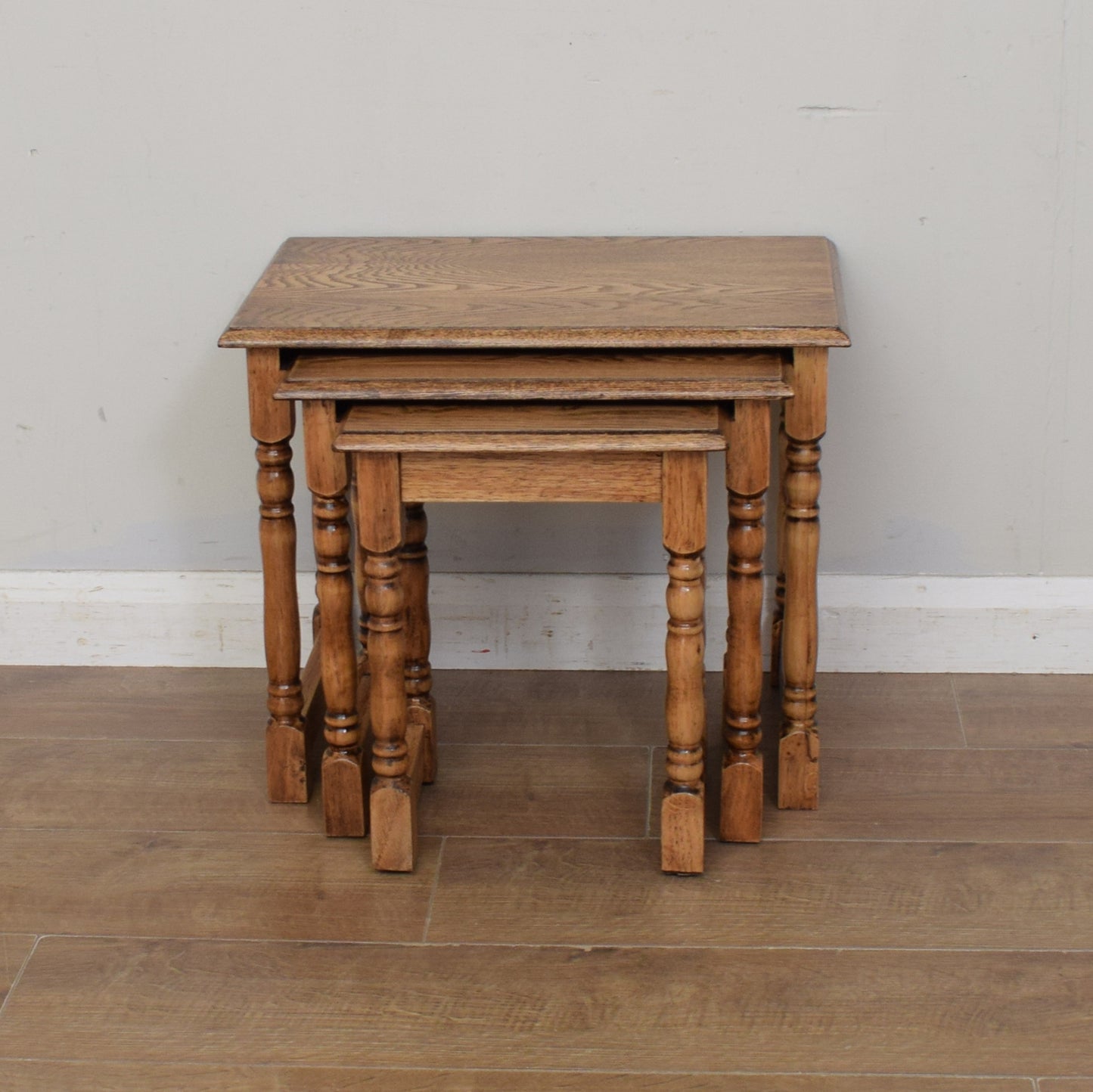 Restored Oak Nest of Tables