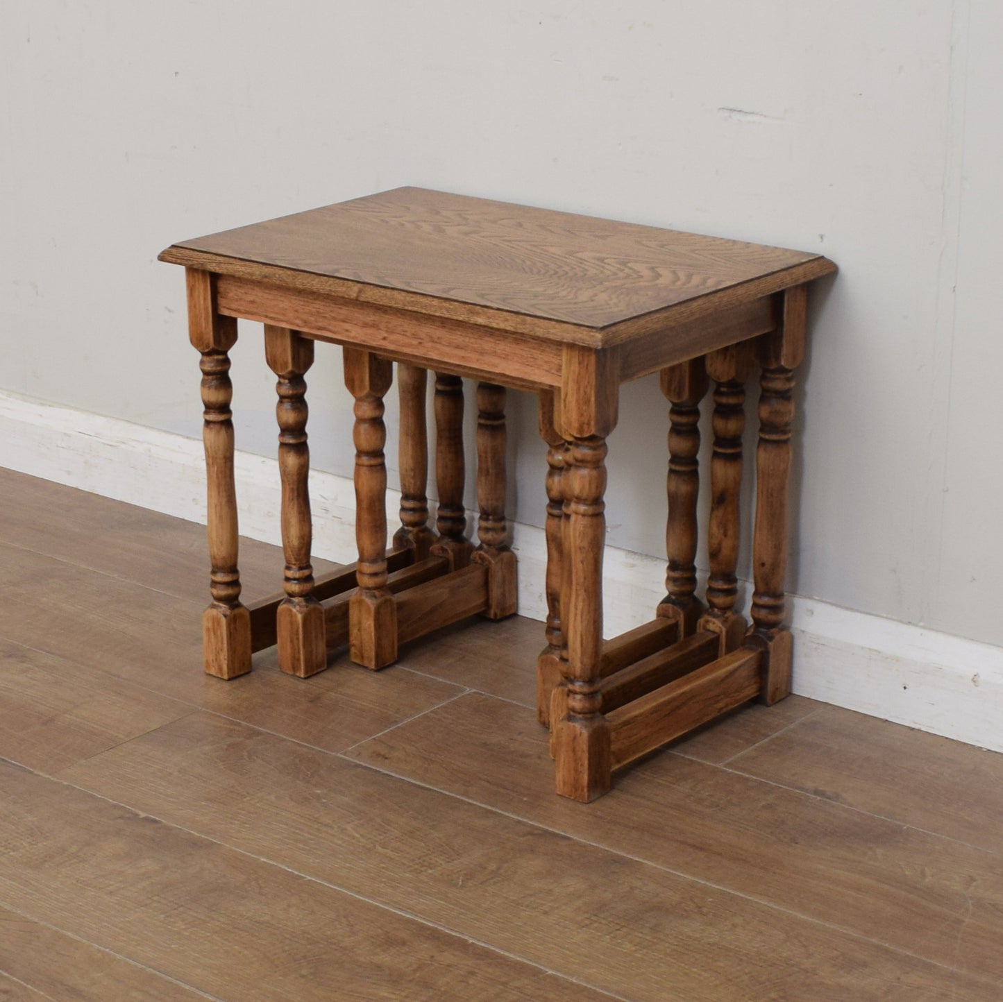 Restored Oak Nest of Tables