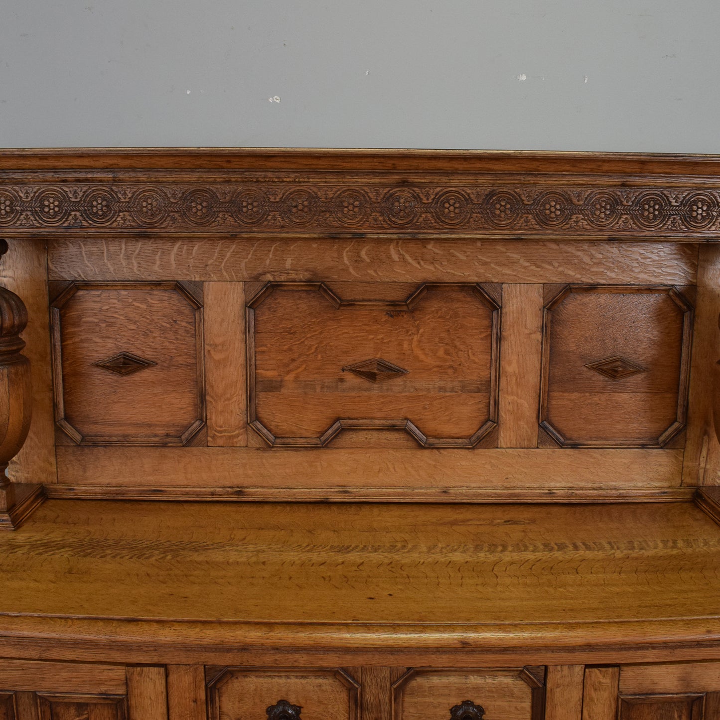Large Carved Oak Sideboard