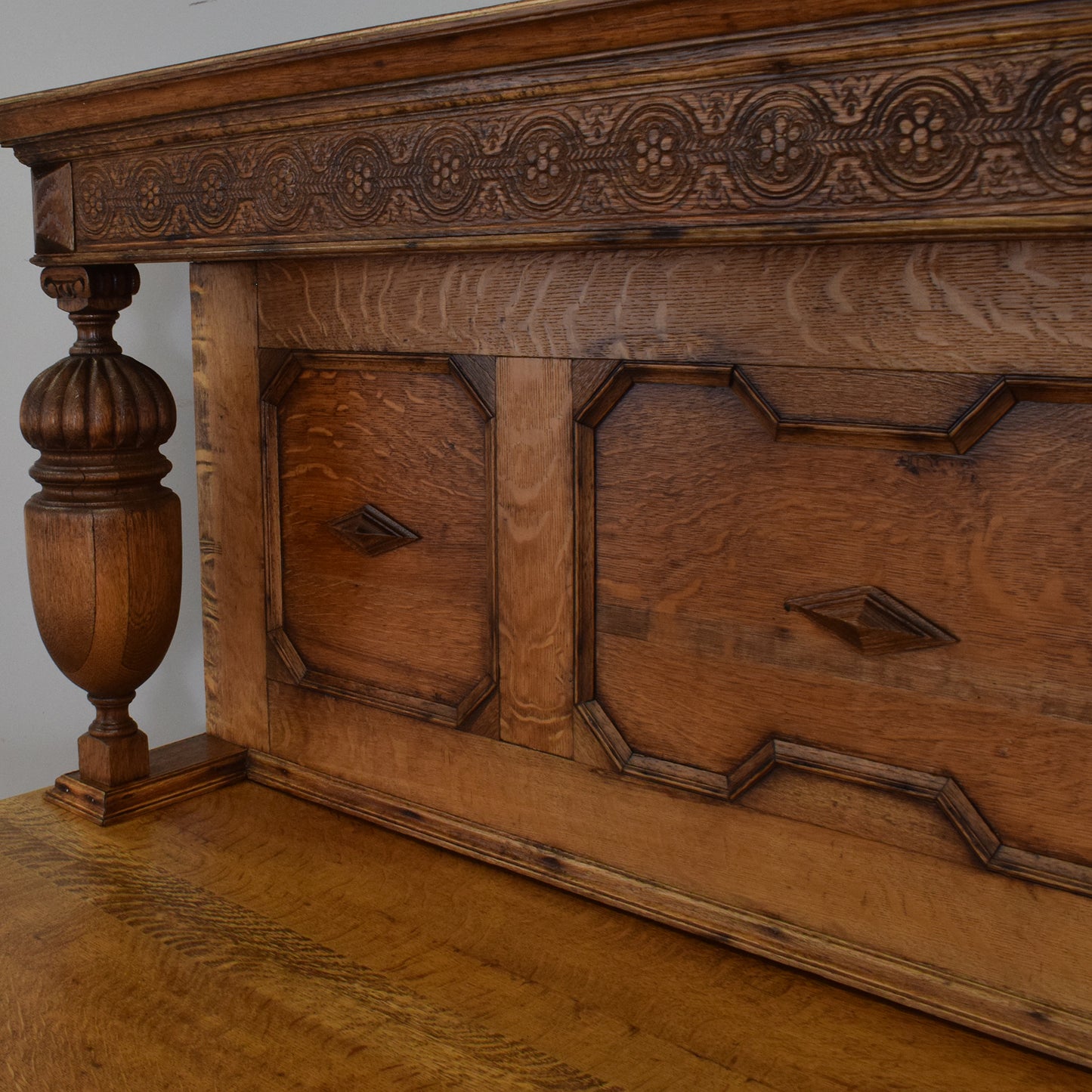 Large Carved Oak Sideboard