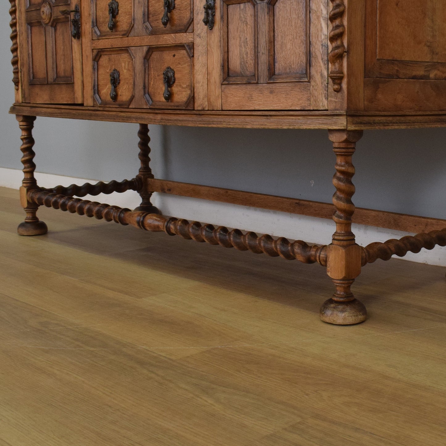 Large Carved Oak Sideboard