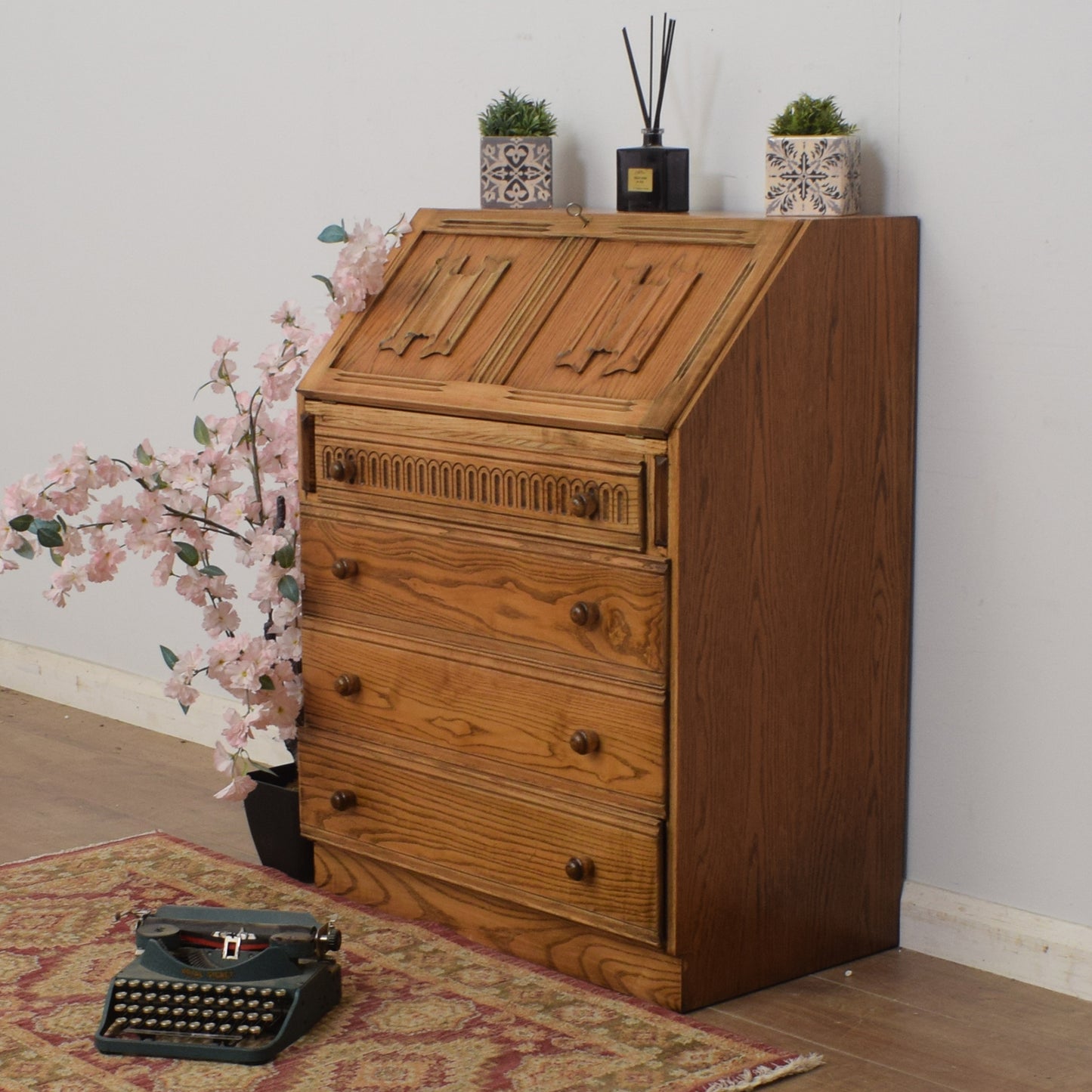 Restored Oak Bureau