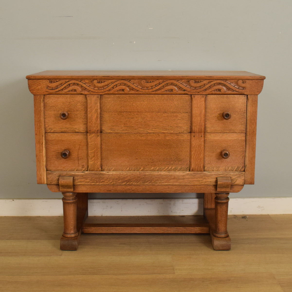 Oak Two-Drawer Chest