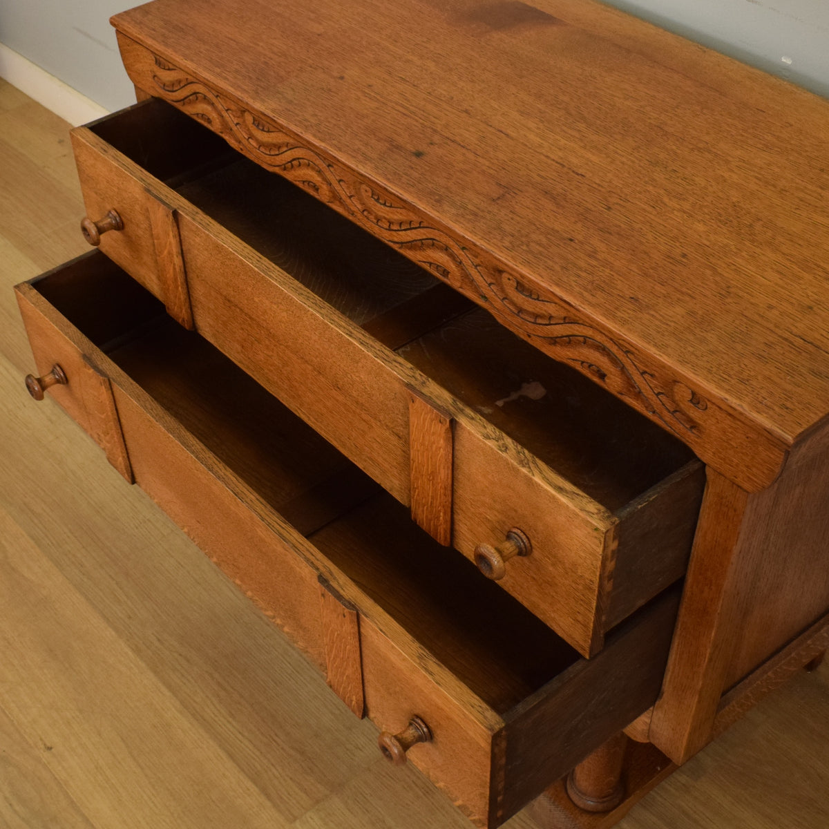 Oak Two-Drawer Chest