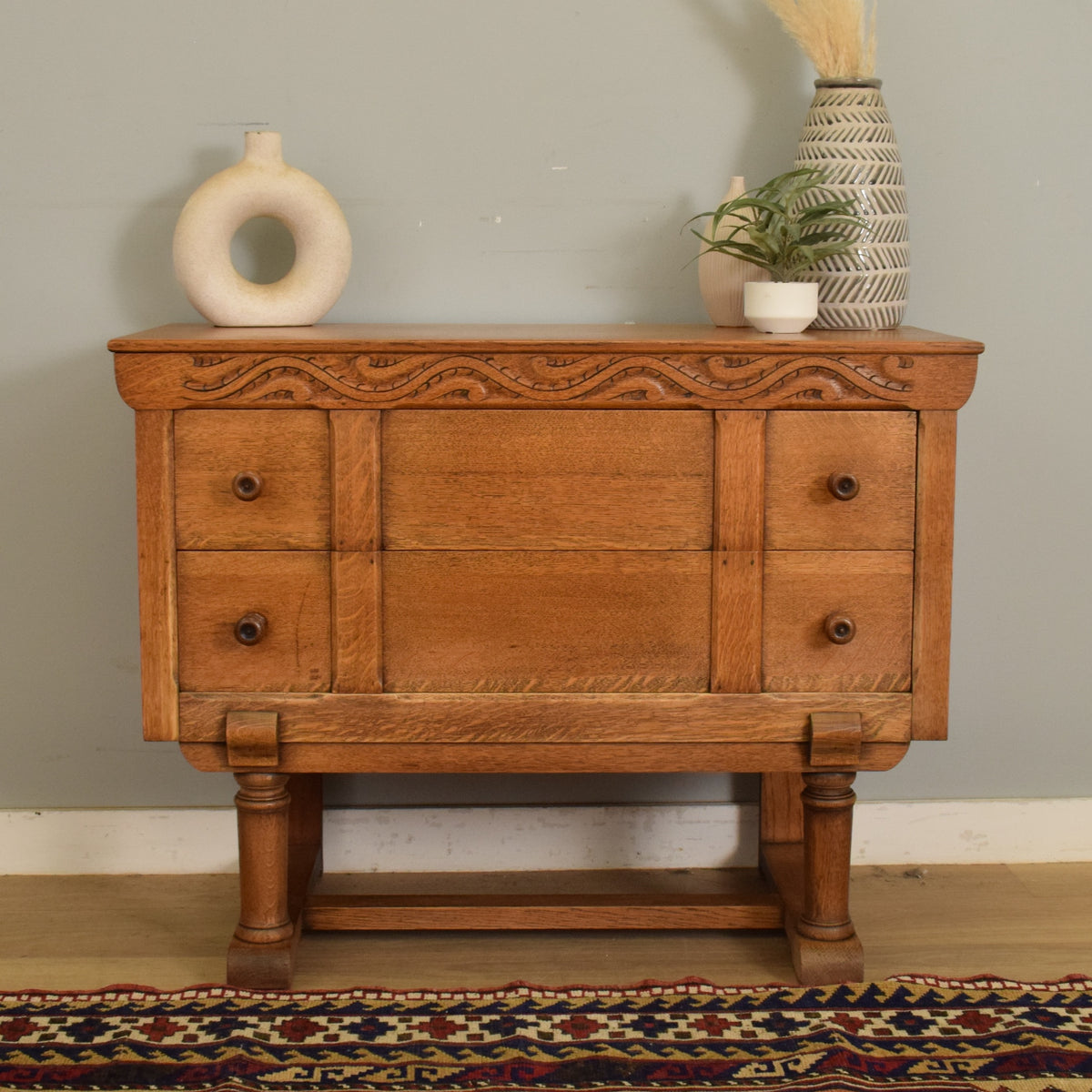 Oak Two-Drawer Chest