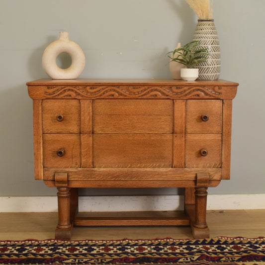 Oak Two-Drawer Chest