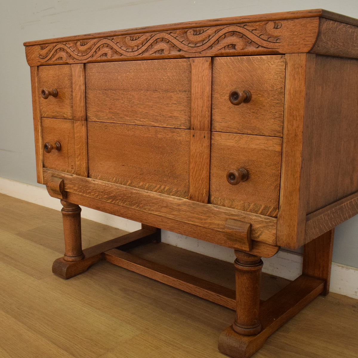 Oak Two-Drawer Chest