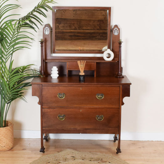 Inlaid Mahogany Dressing Table