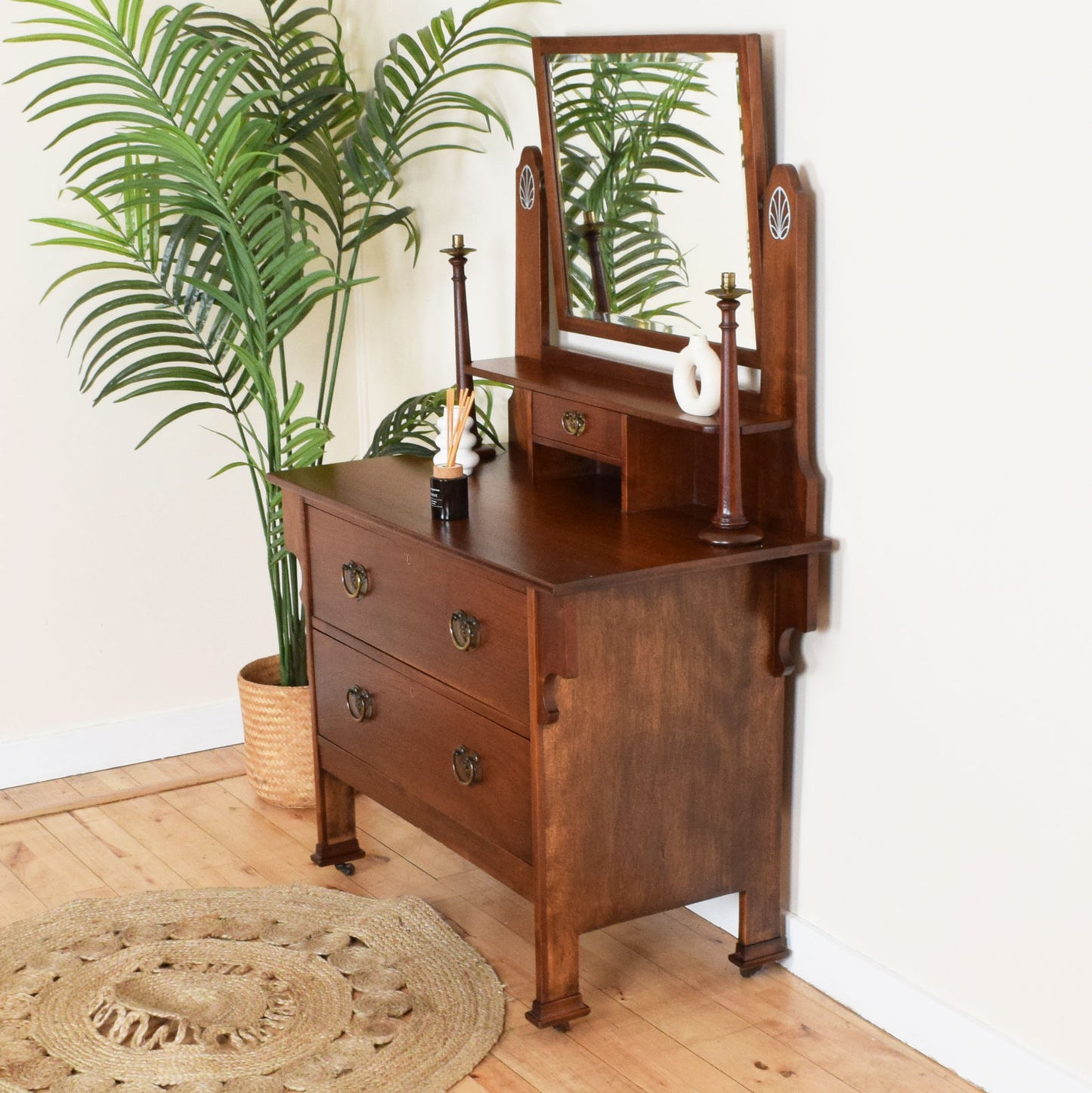 Inlaid Mahogany Dressing Table