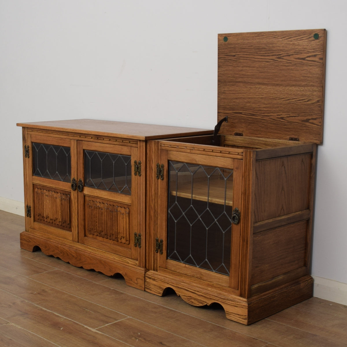 Restored Old Charm Media Cabinet