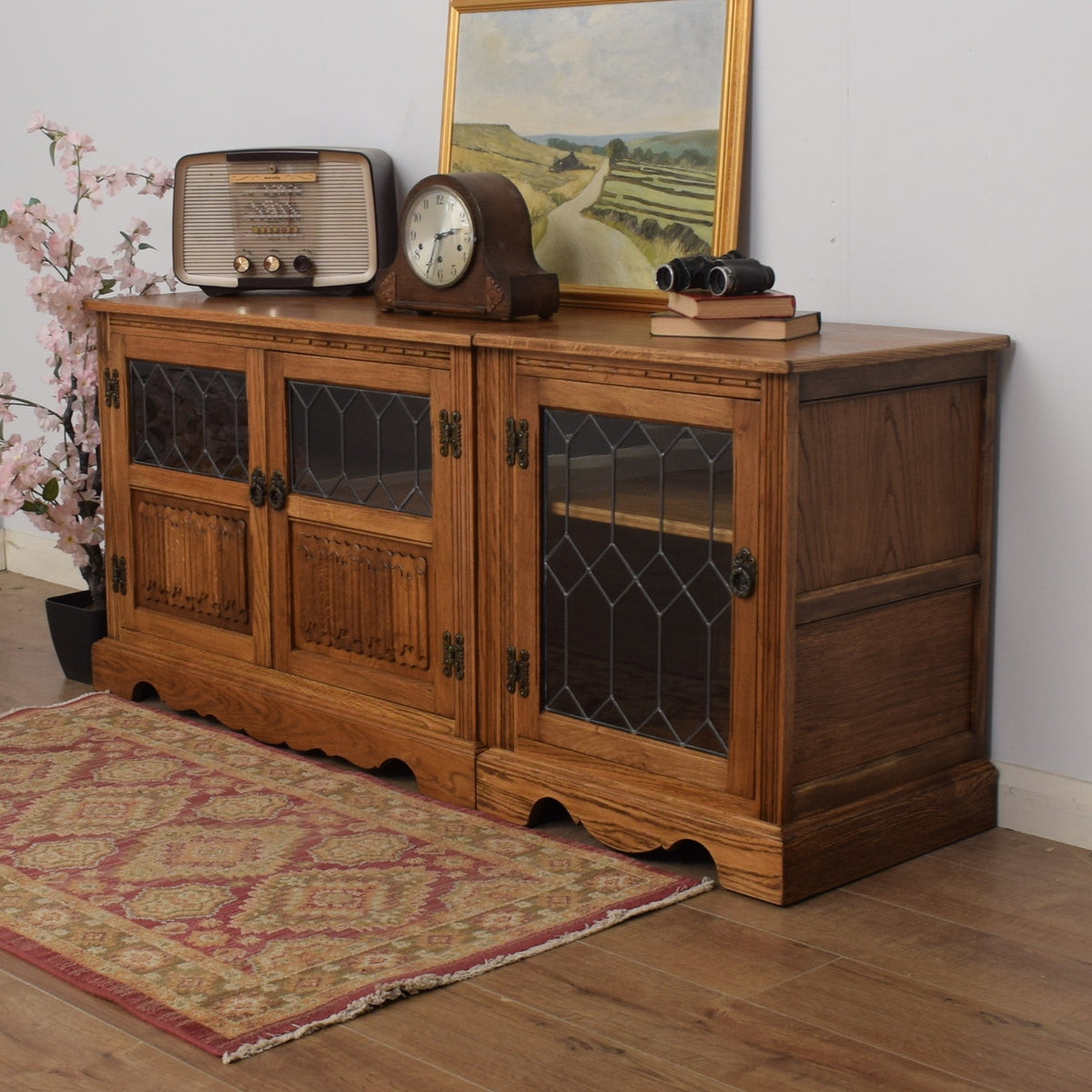 Restored Old Charm Media Cabinet