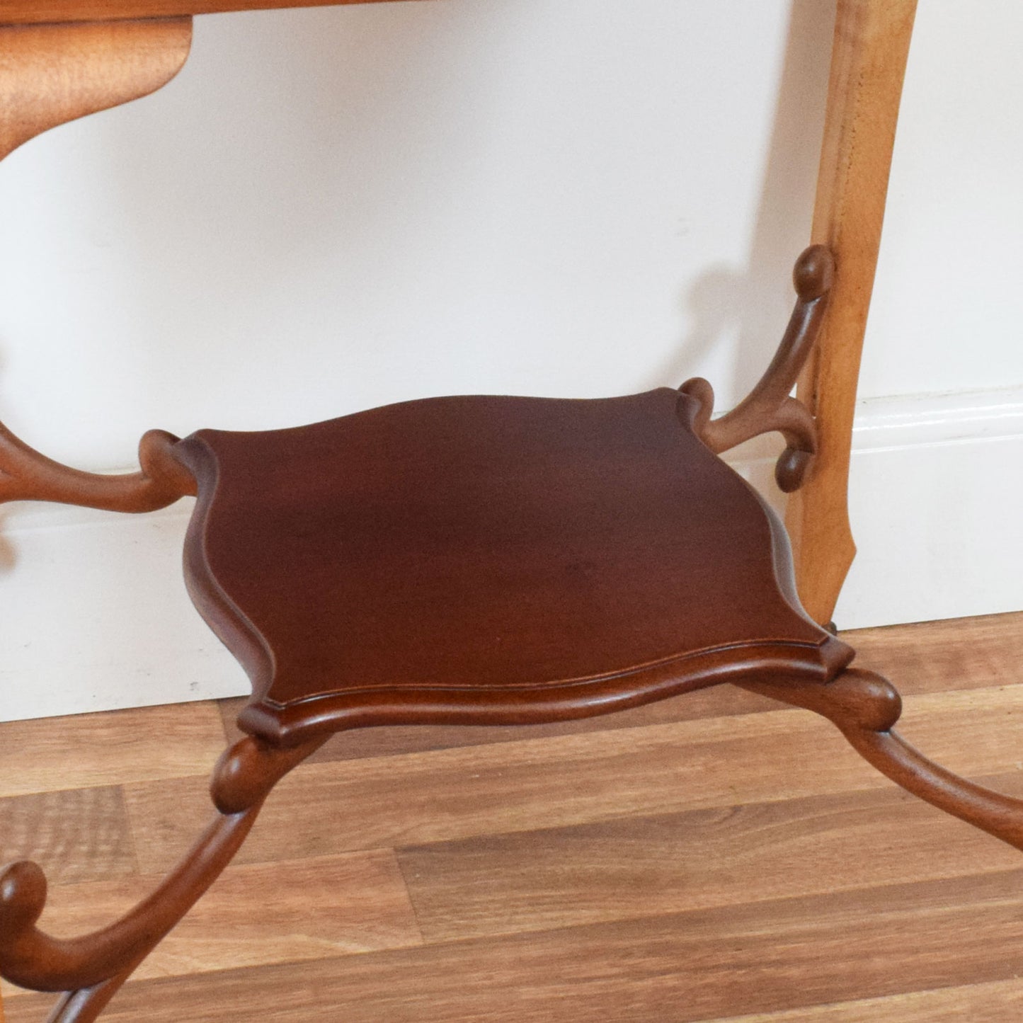 Mahogany Fold-Out Bridge Table