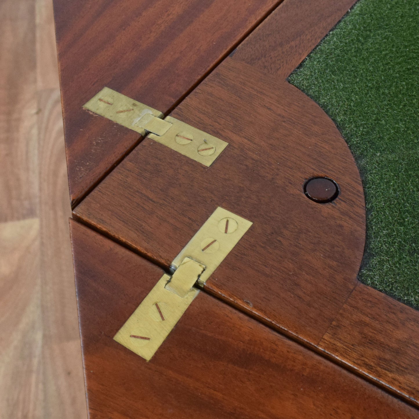Mahogany Fold-Out Bridge Table