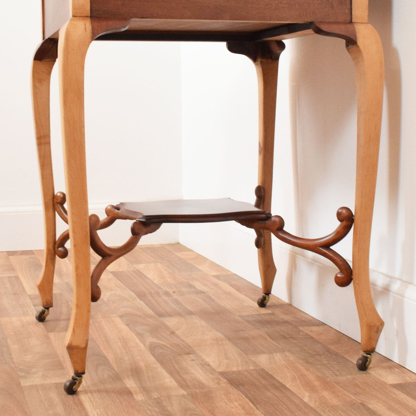Mahogany Fold-Out Bridge Table