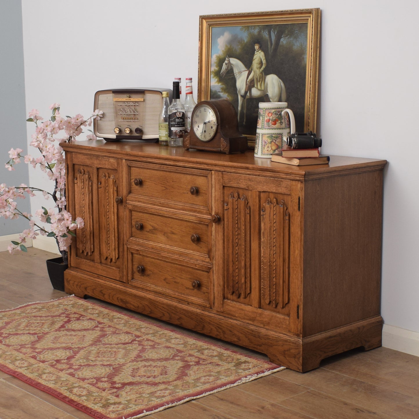 Restored Oak Sideboard