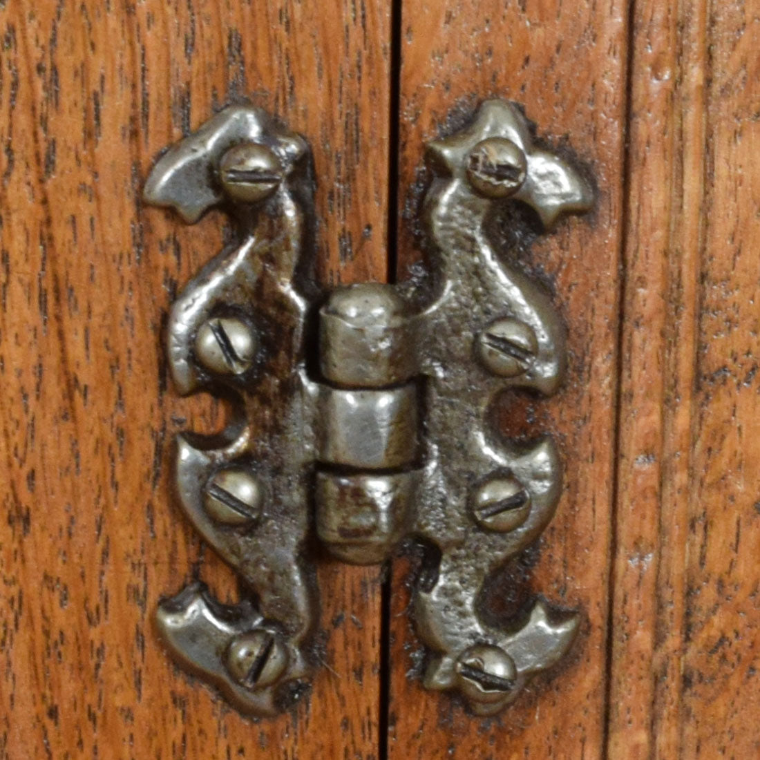 Carved Oak Court Cabinet