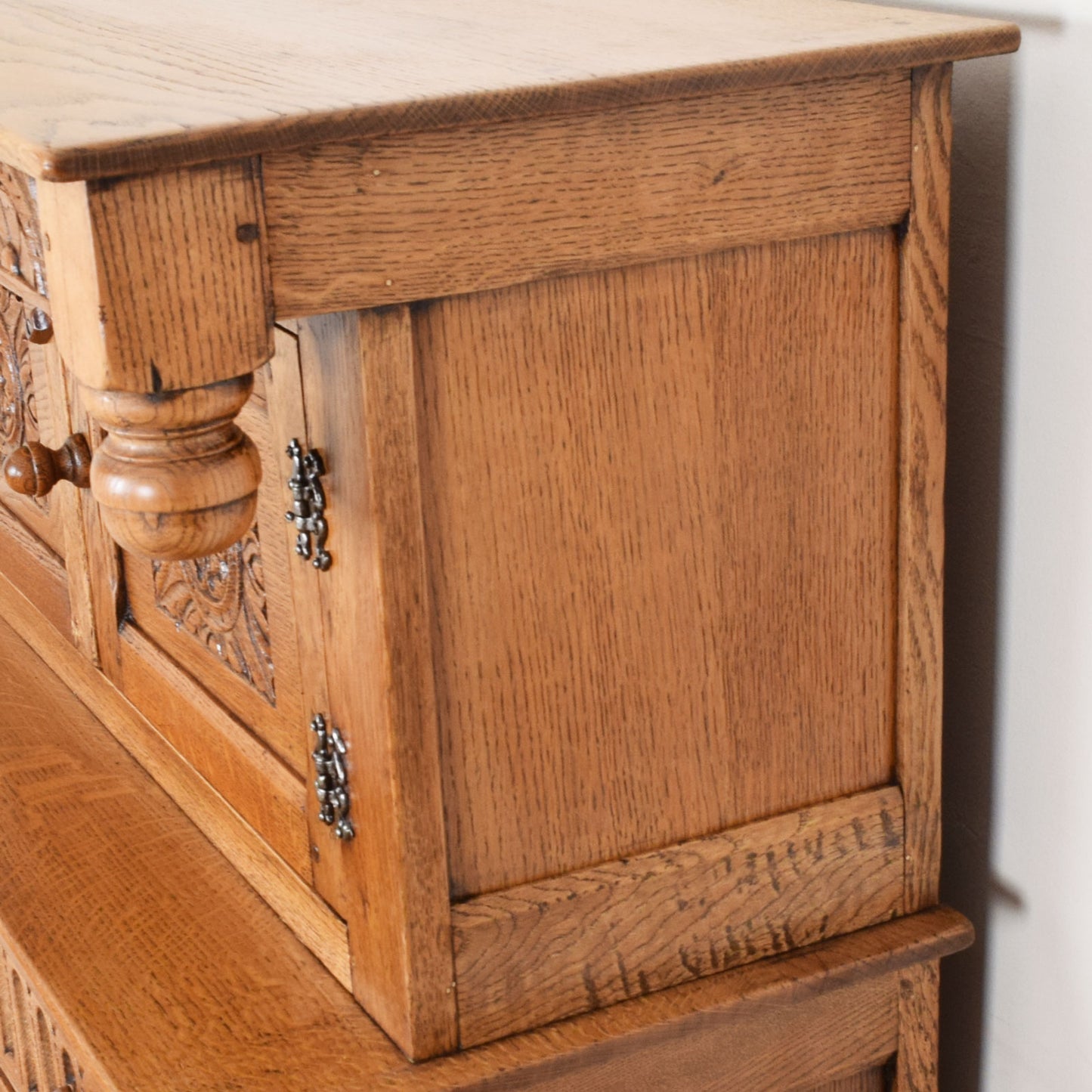 Carved Oak Court Cabinet