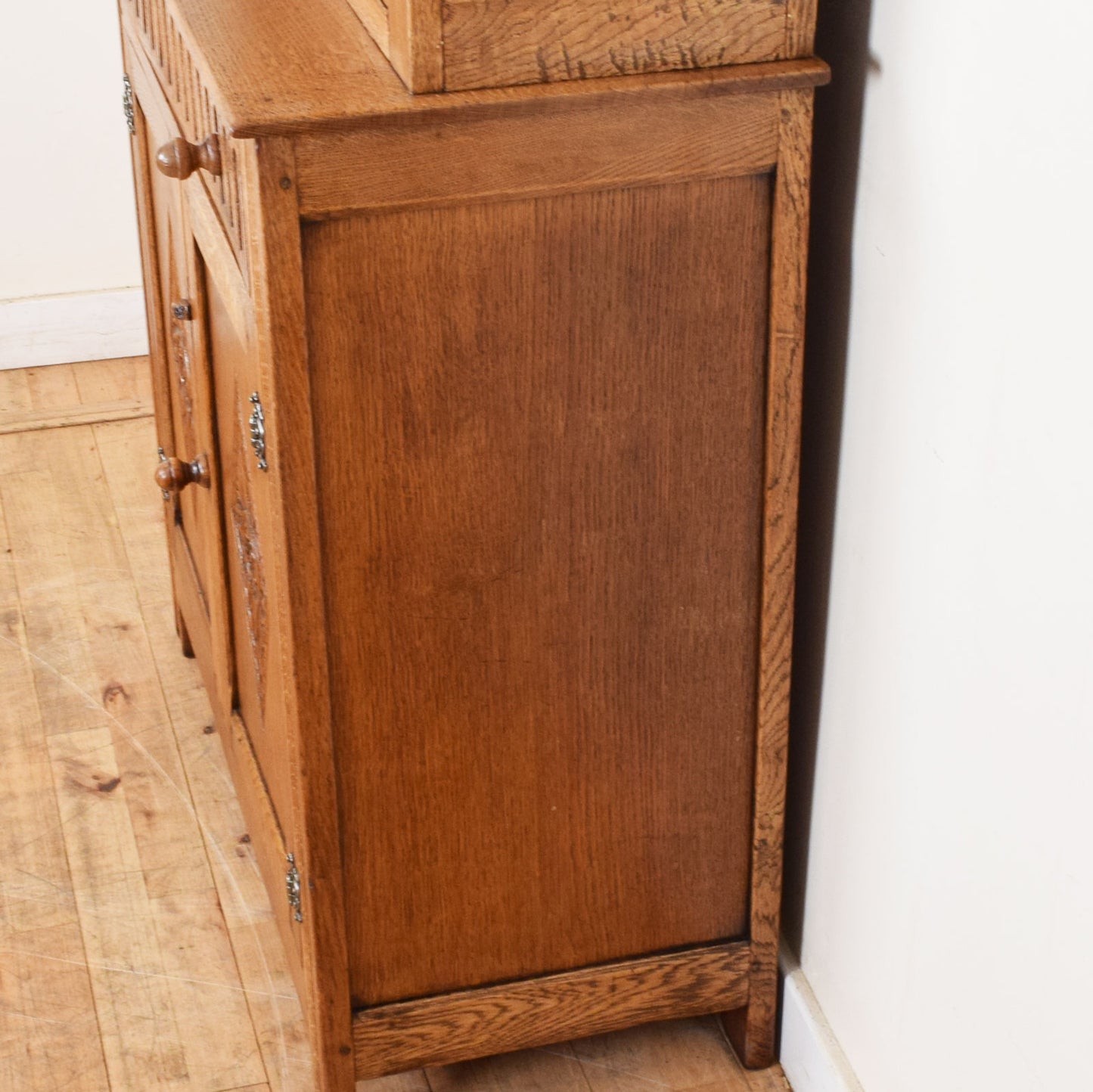 Carved Oak Court Cabinet