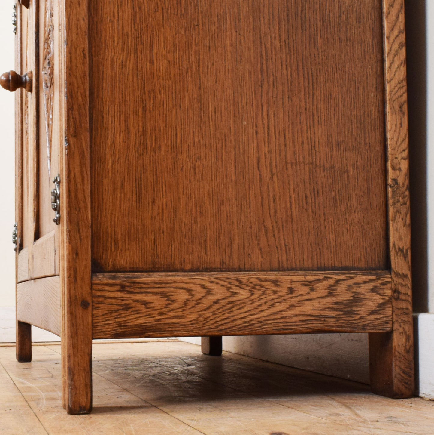 Carved Oak Court Cabinet