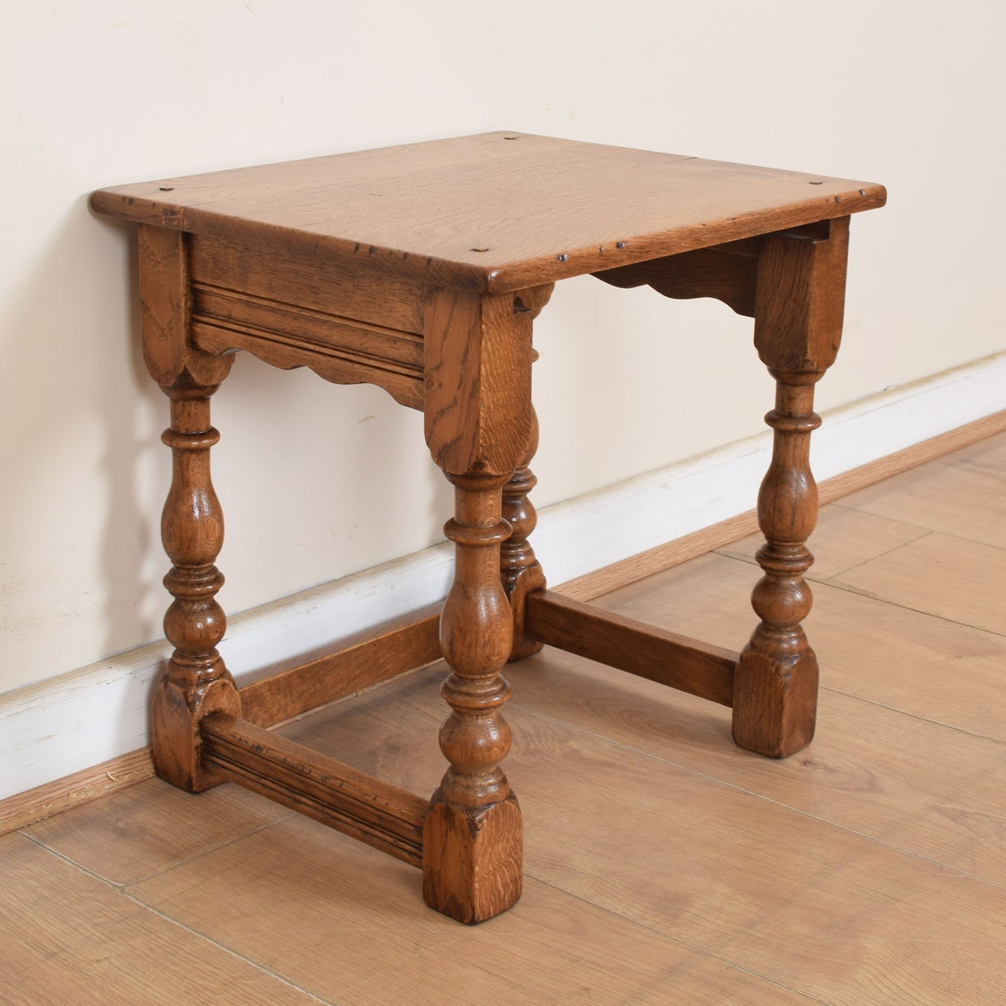 Solid Oak Nest Of Tables