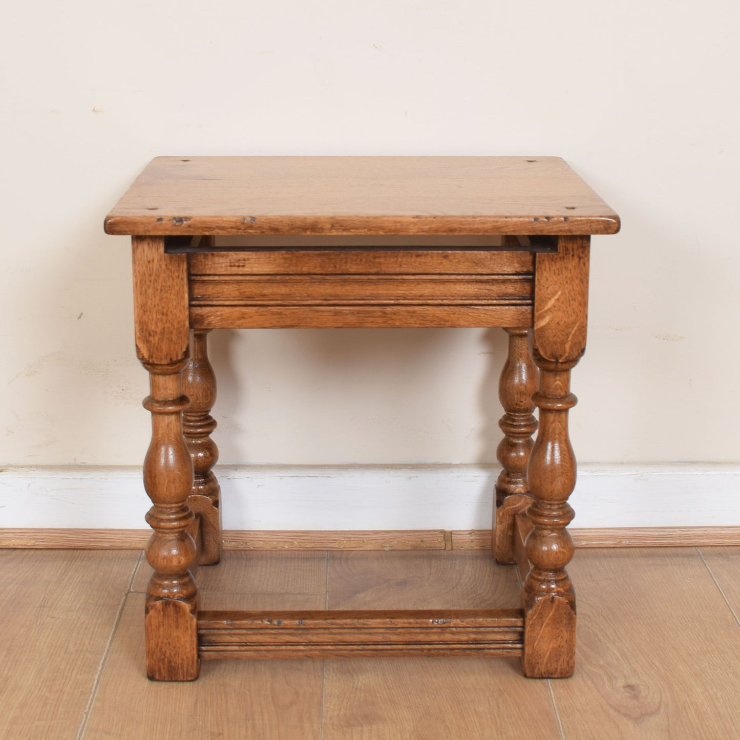 Solid Oak Nest Of Tables